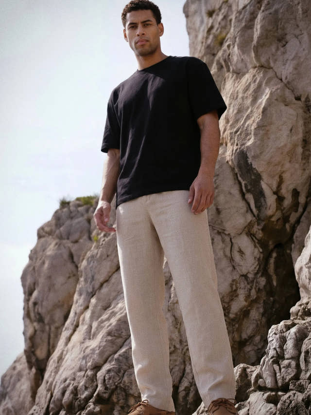 Pantalon habillé en 100 % lin européen