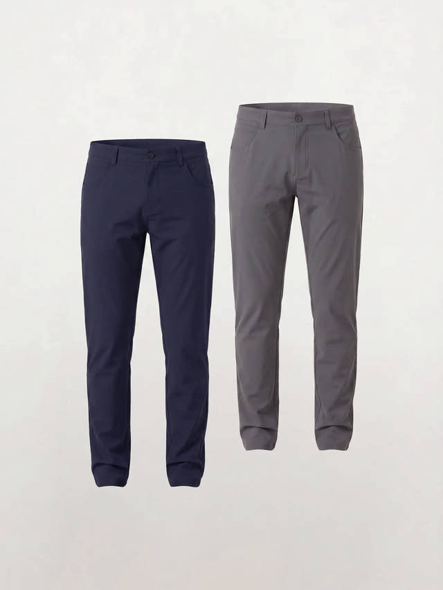 Chino super stretch Bonflex™ – Coupe slim athlétique — Lot de 2