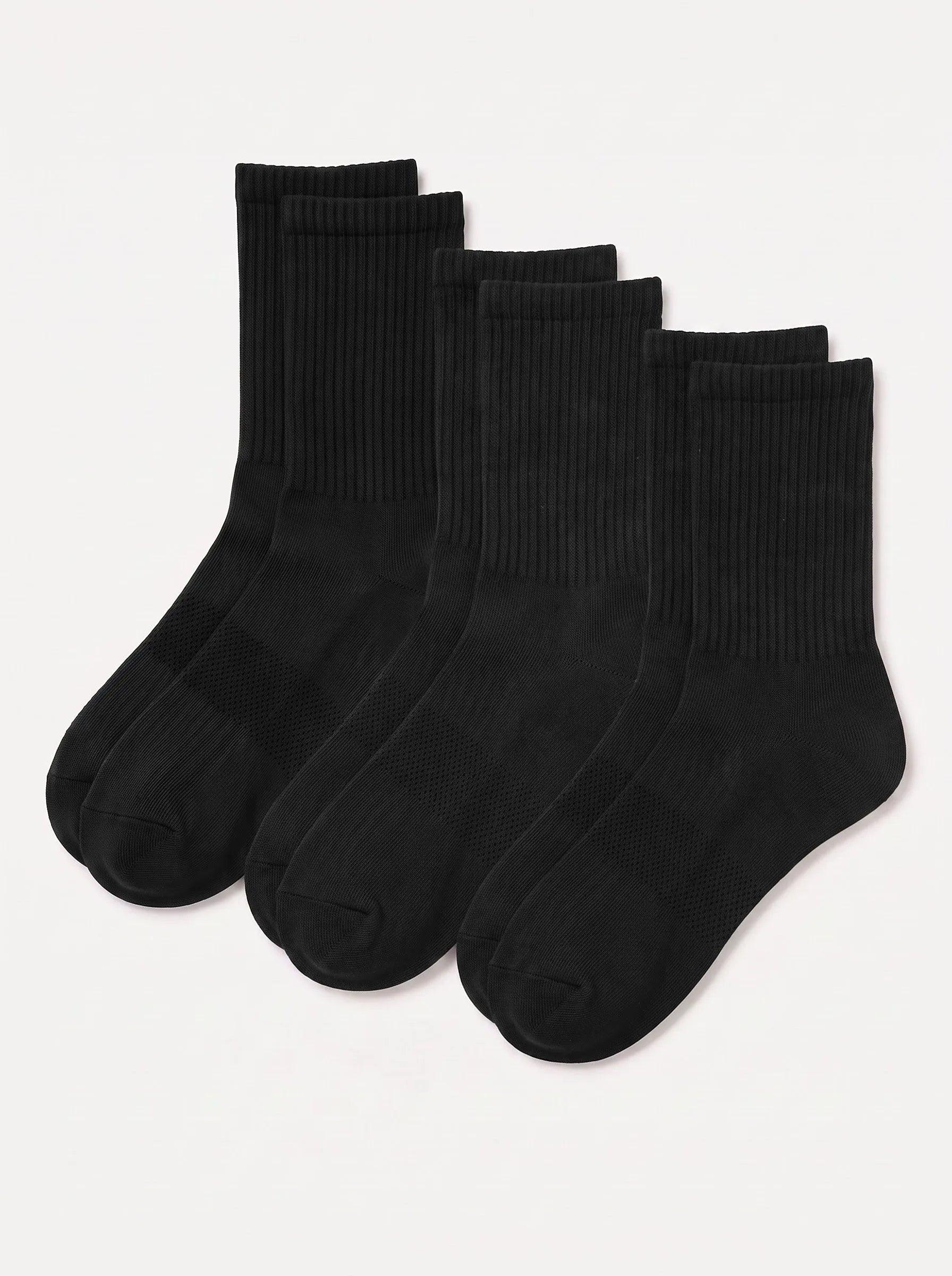 Chaussettes mi-mollet en coton Supima® — Lot de 3