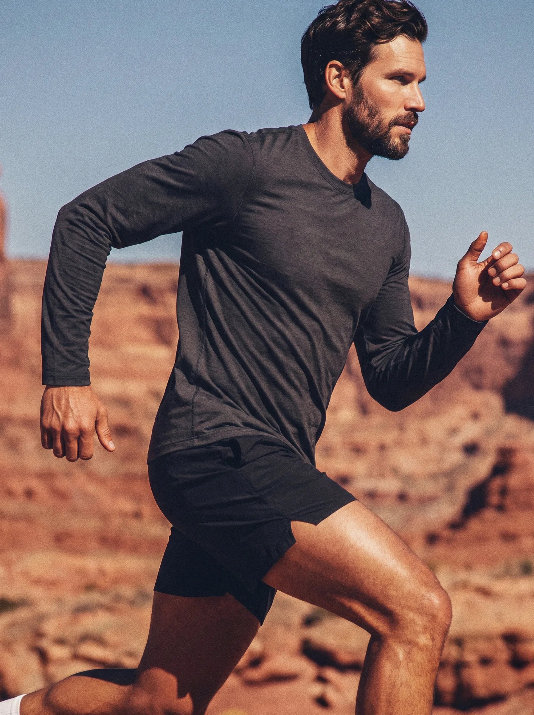 Camiseta de manga larga y cuello redondo AirPace™ Performance