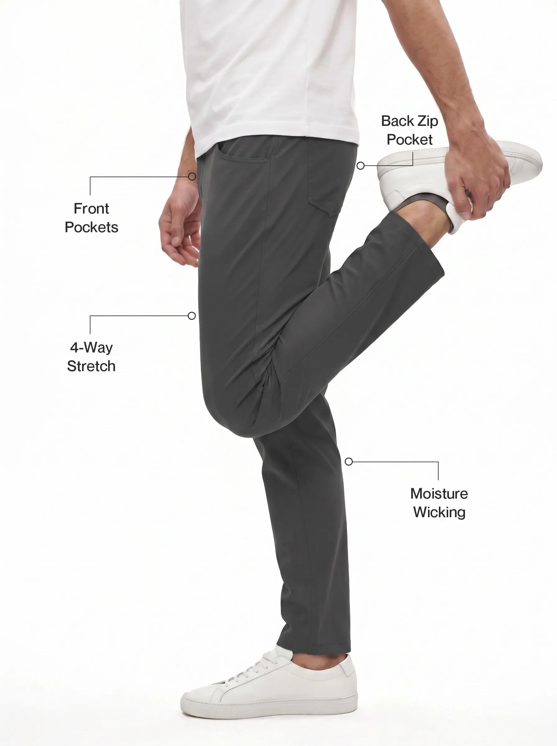 Bonflex™ Super Stretch Chino Pants – Athletic Slim — 2-Pack