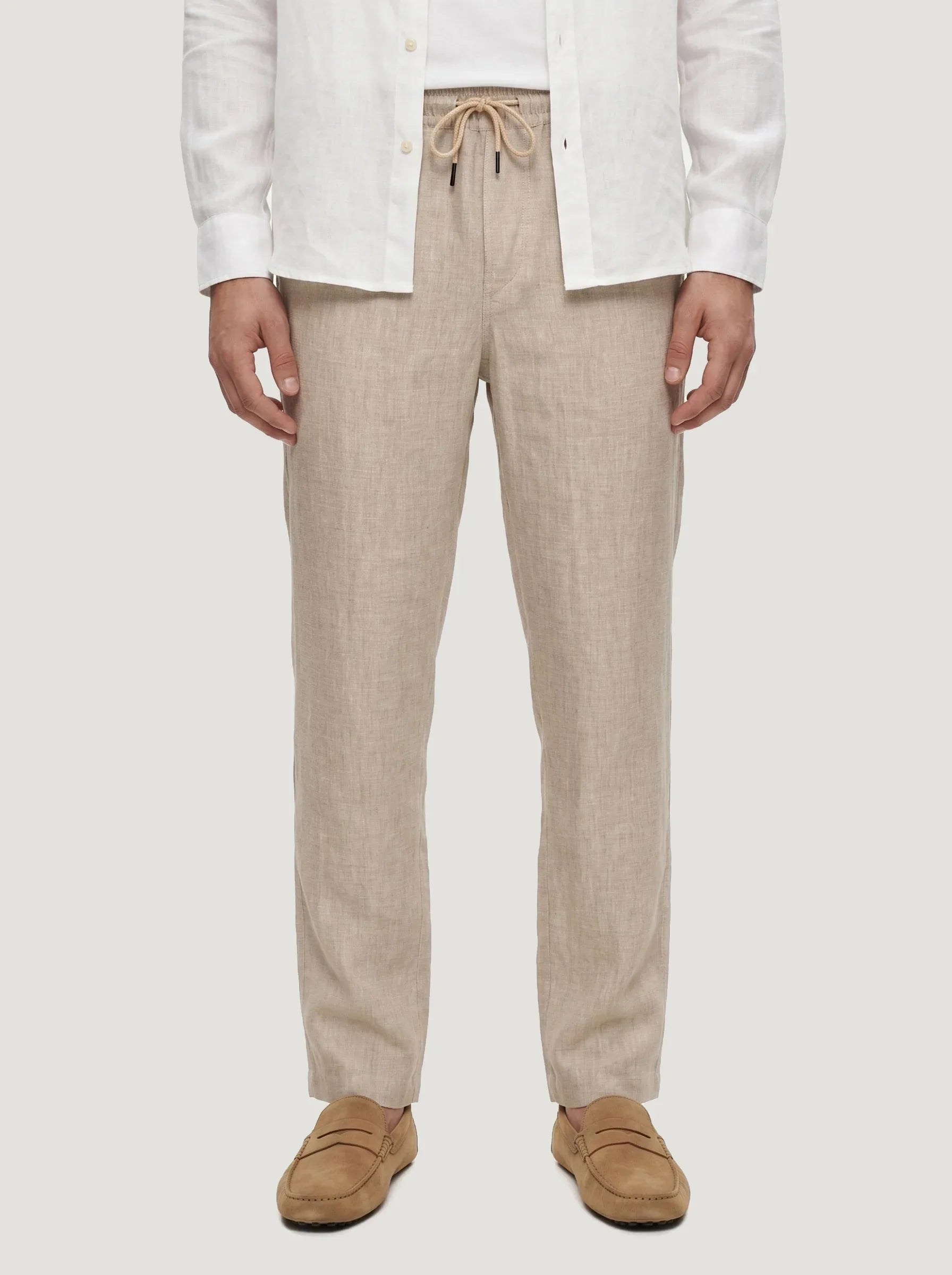 100% European Linen Drawstring Pants — 2-Pack