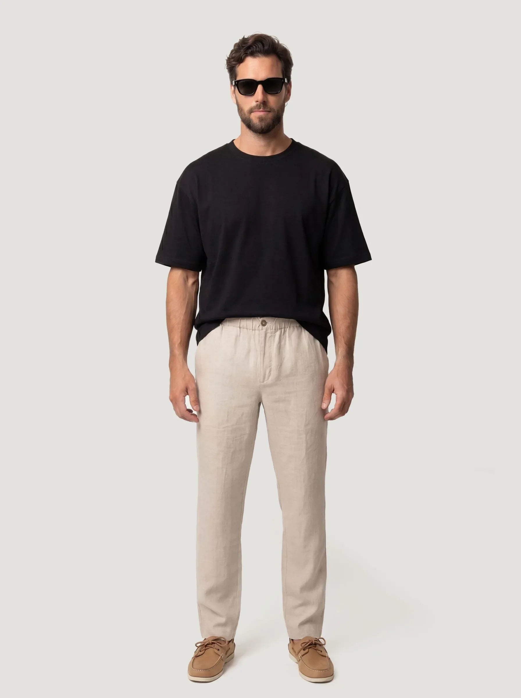 Pantalon habillé en 100 % lin européen — Lot de 2
