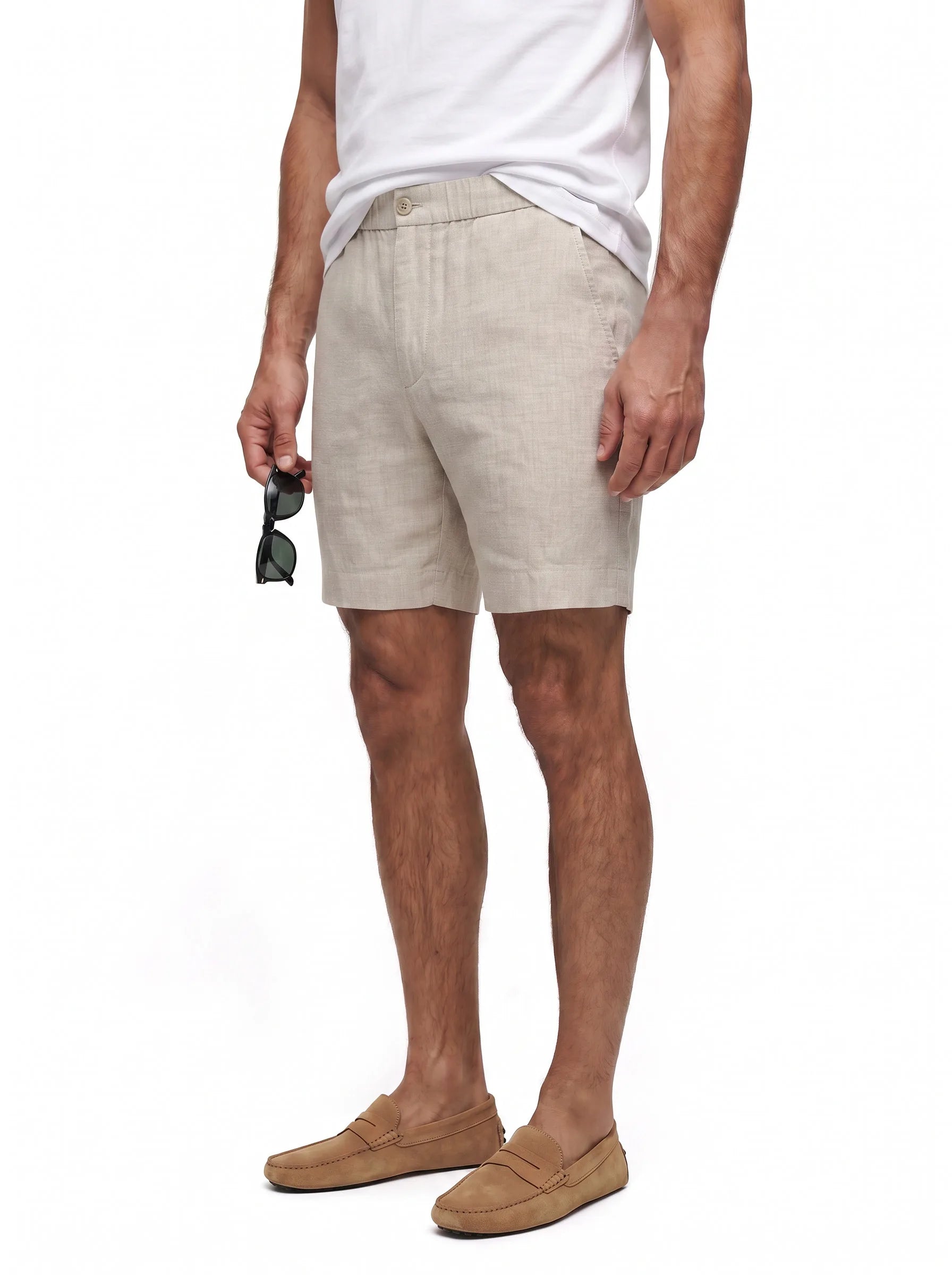 Short habillé en 100 % lin européen