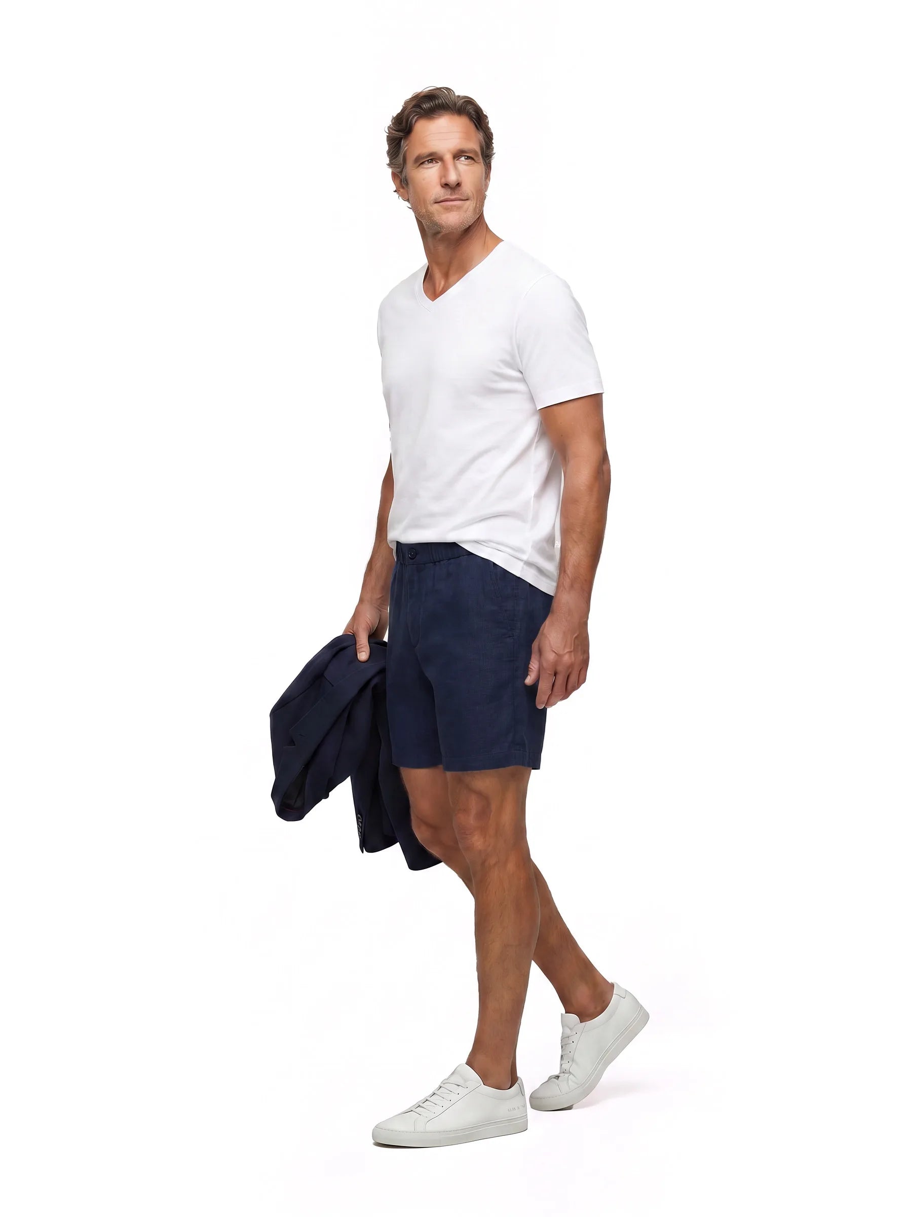 Short habillé en 100 % lin européen
