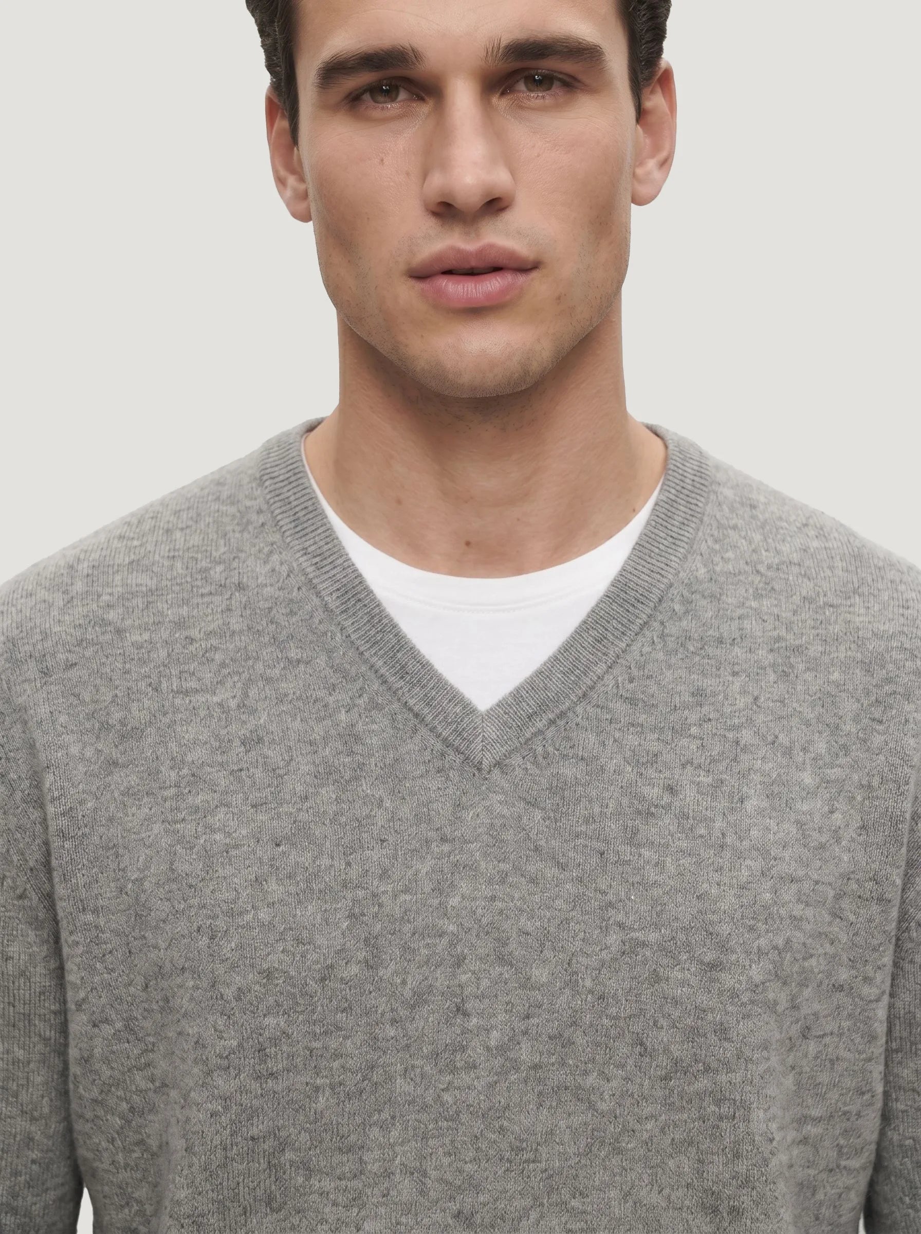 Mongolian Cashmere V-Neck Sweater — 3-Pack