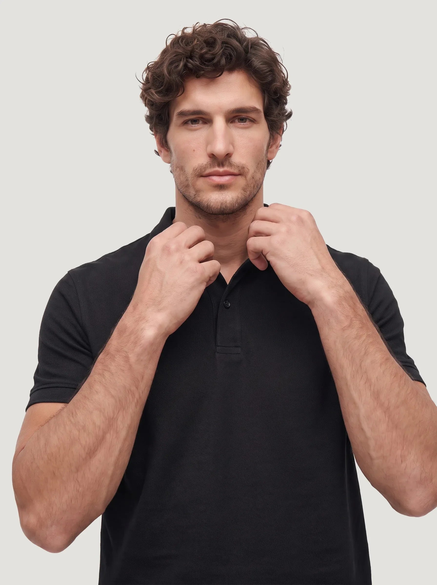 Organic Cotton Piqué Polo Shirt — 3-Pack