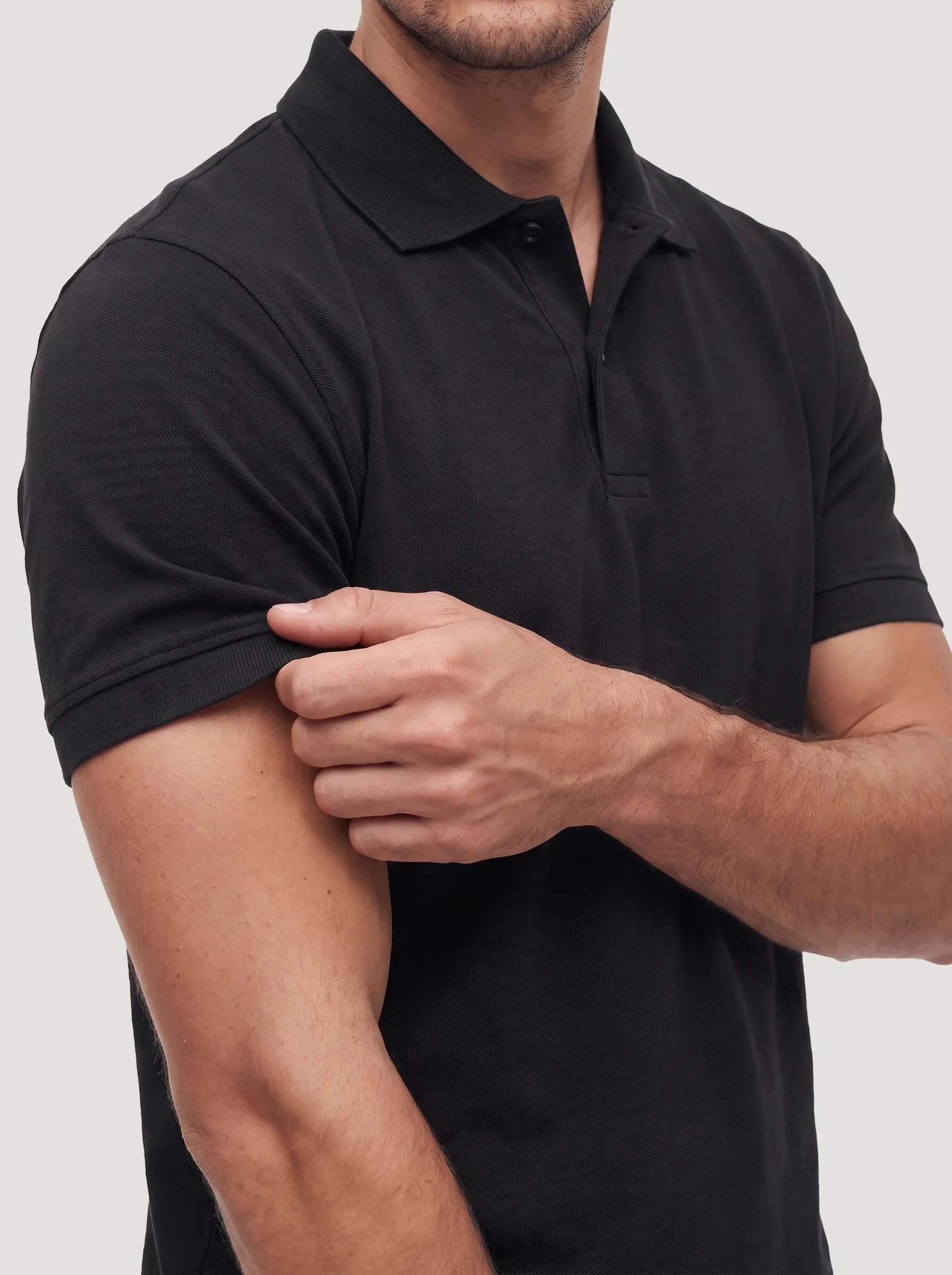 Organic Cotton Piqué Polo Shirt — 3-Pack