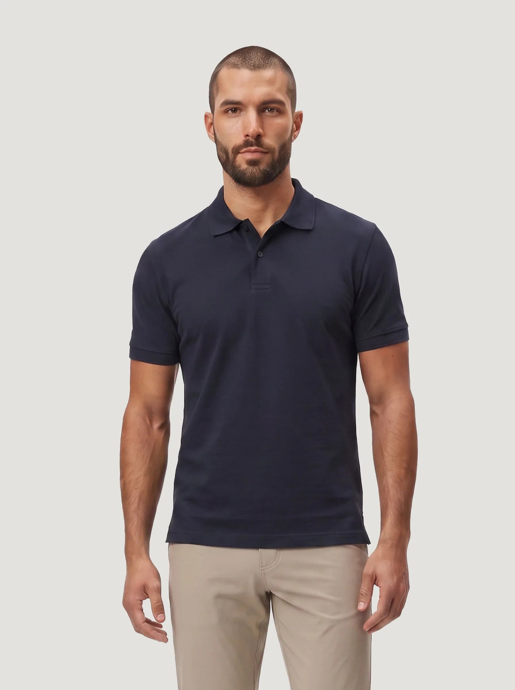 Organic Cotton Piqué Polo Shirt — 3-Pack
