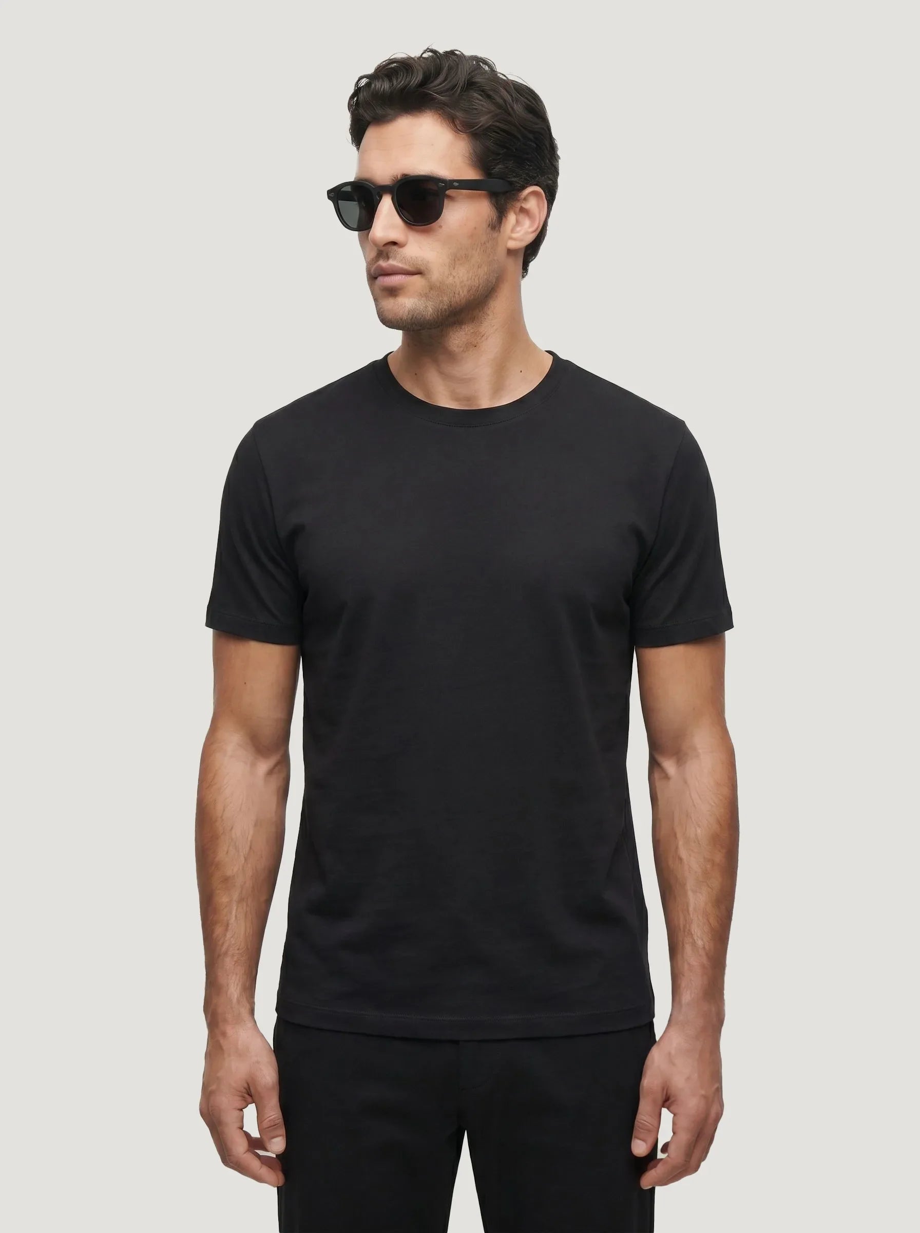T-shirt classica girocollo in cotone biologico 100% — Confezione da 3