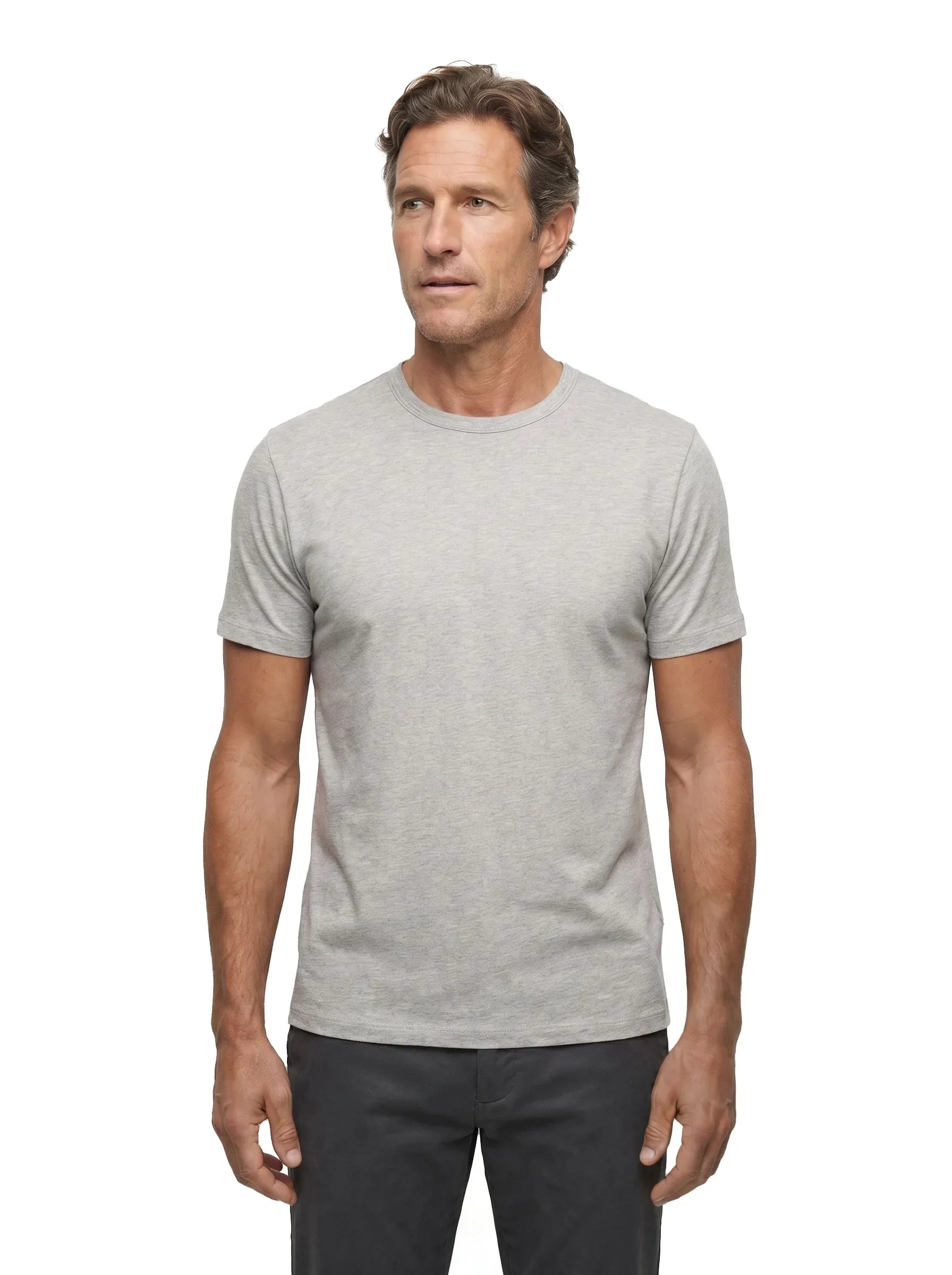 T-shirt classica girocollo in cotone biologico 100% — Confezione da 3