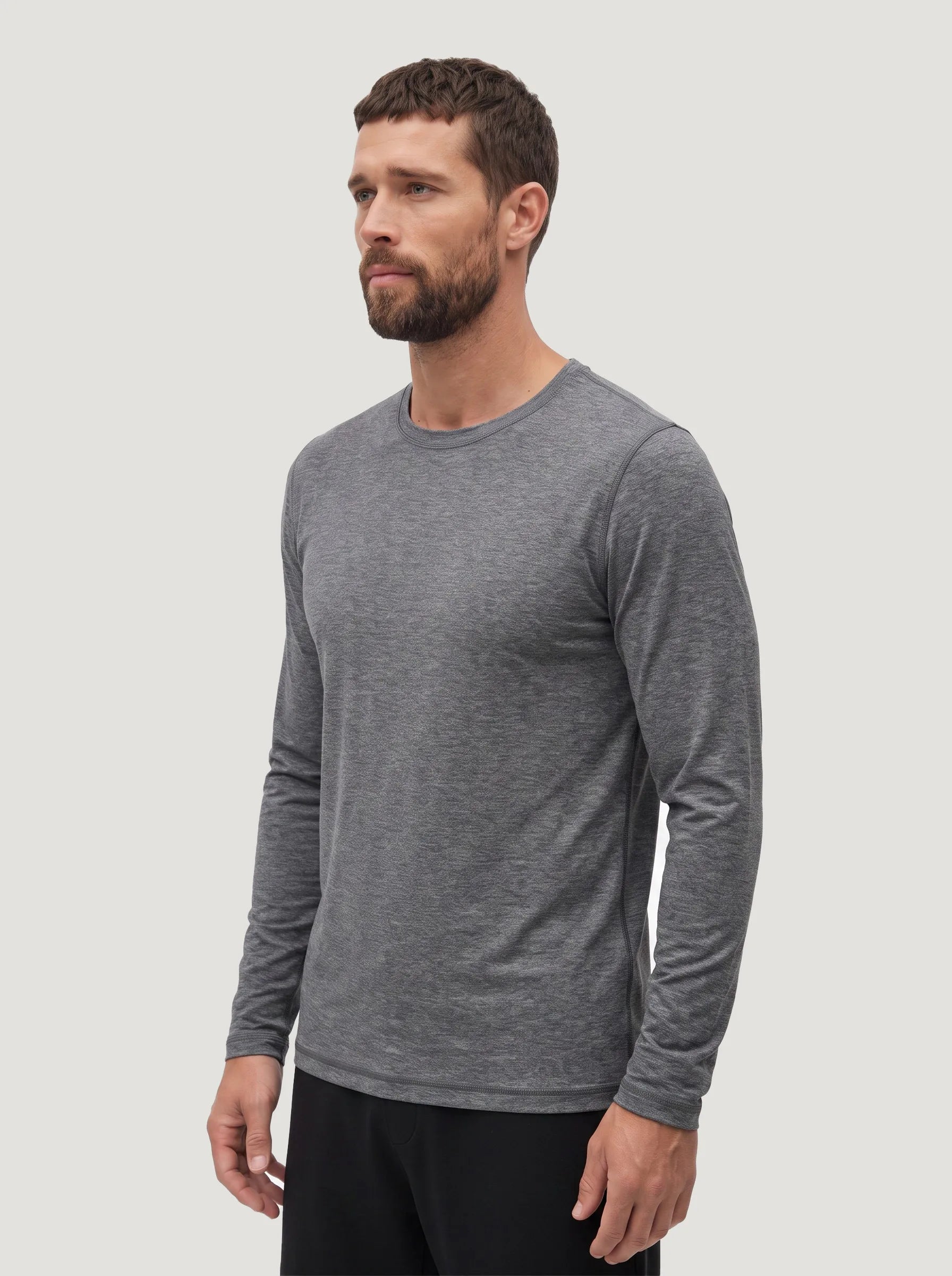 Camiseta de manga larga y cuello redondo FlowBlend™ Active