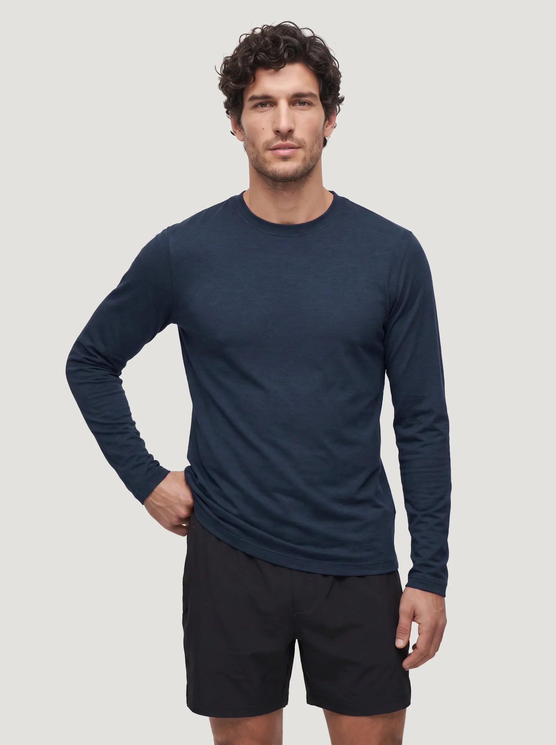 FlowBlend™ Active Long Sleeve Crew — 3-Pack