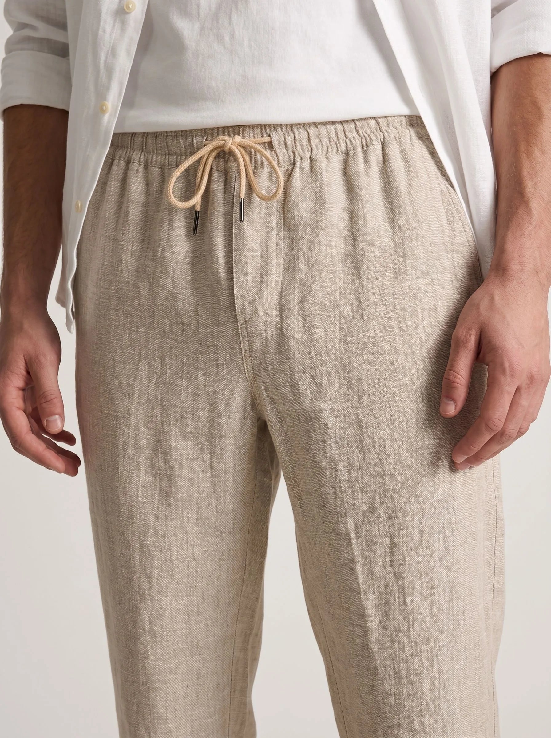 100% European Linen Casual Pants