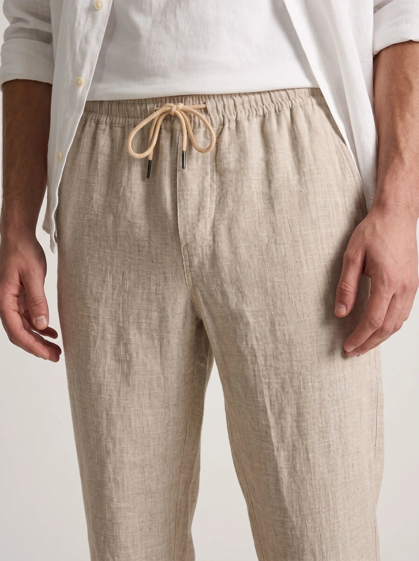 100% European Linen Casual Pants — 2-Pack