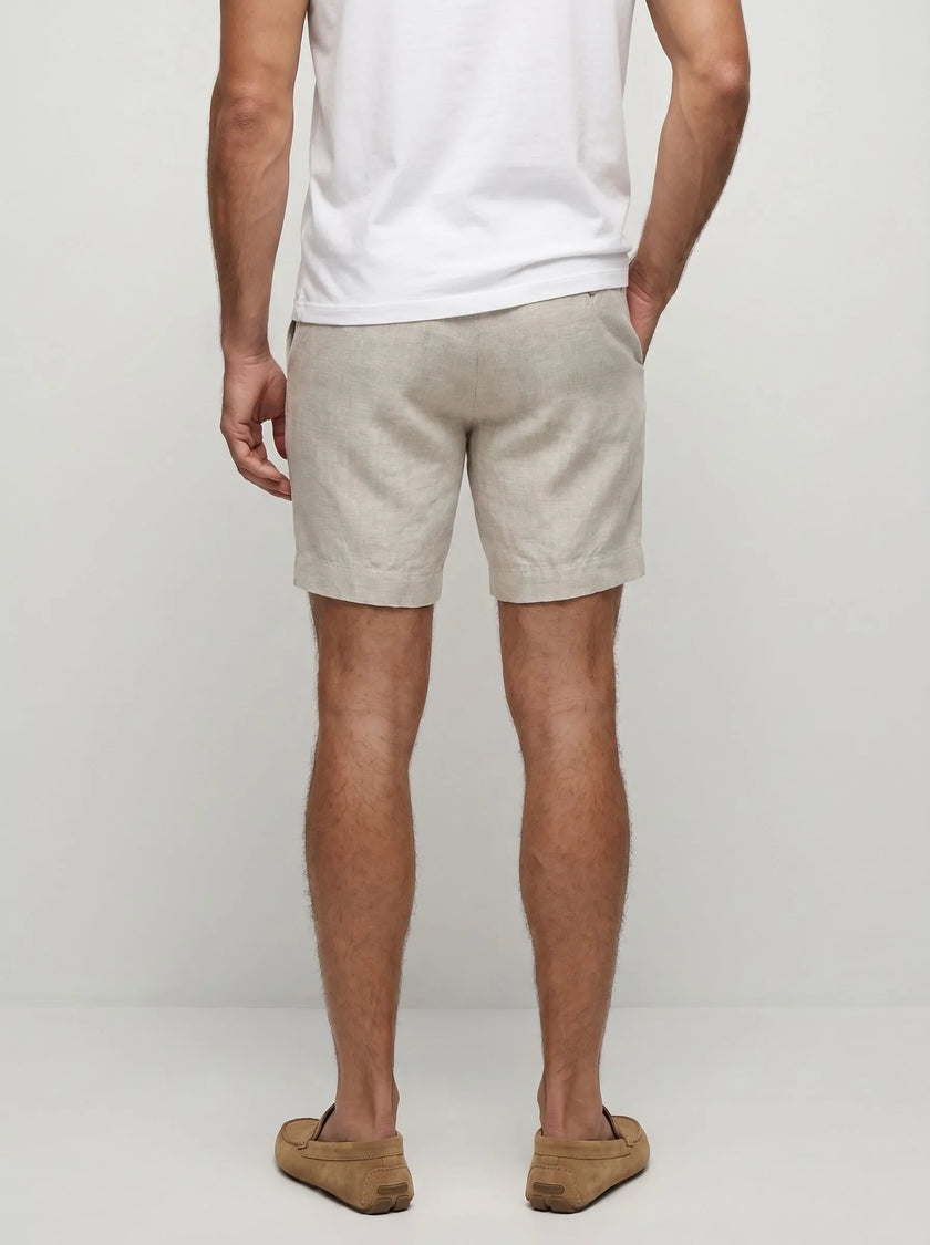 100 % europäische Leinen-Dress-Shorts – 2er-Pack