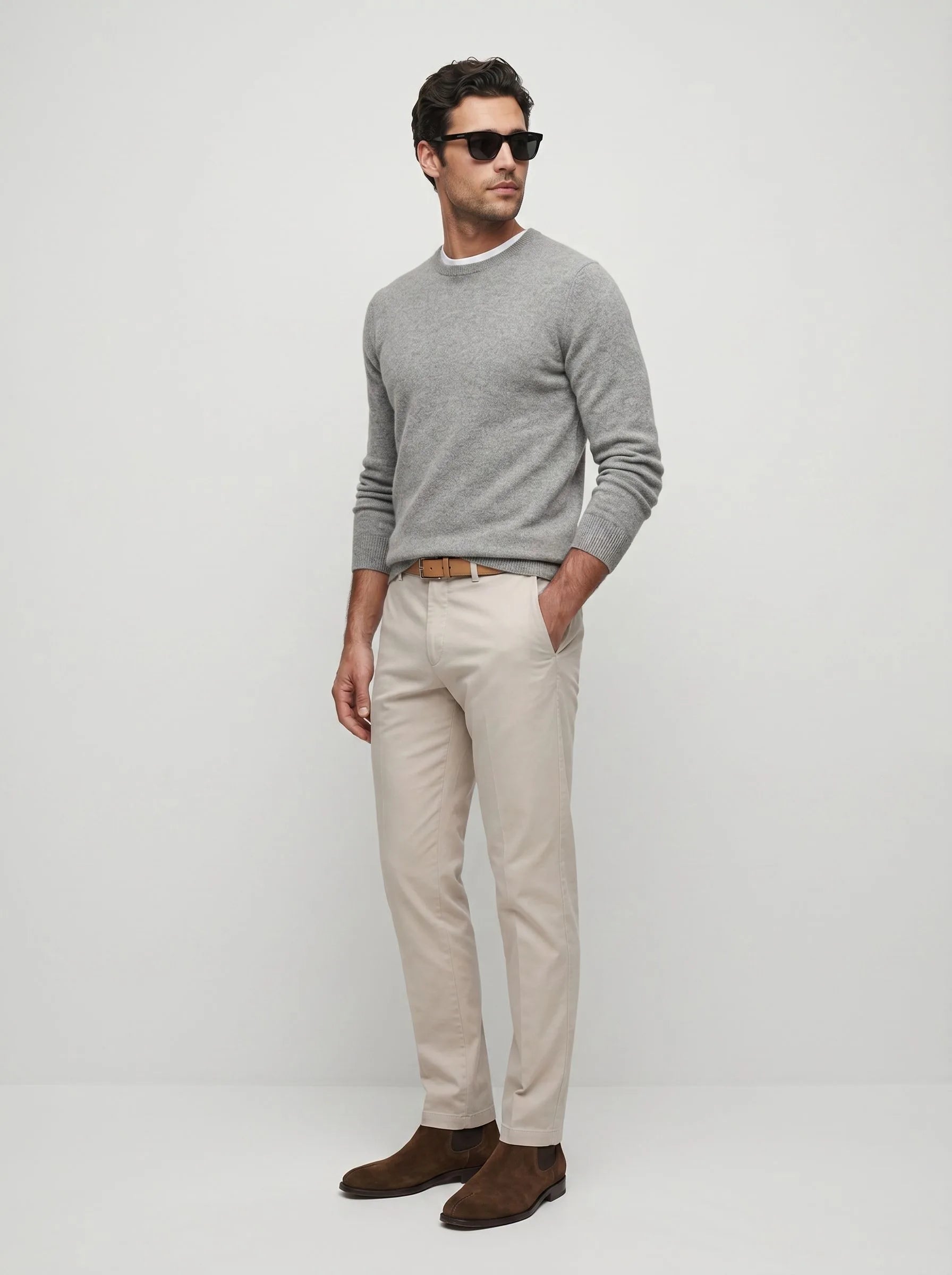 Mongolian Cashmere Crew Sweater