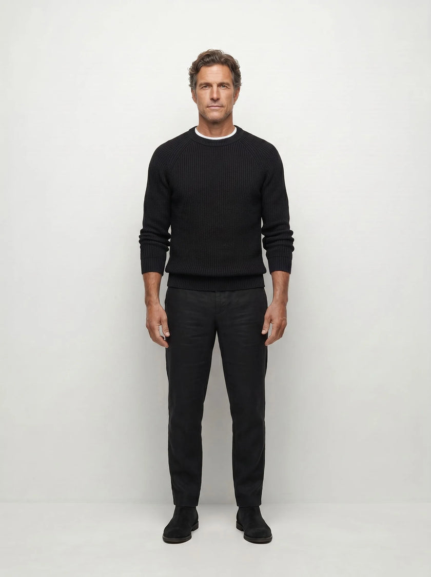 BVM KN SWT 005 BLK 03 half body front