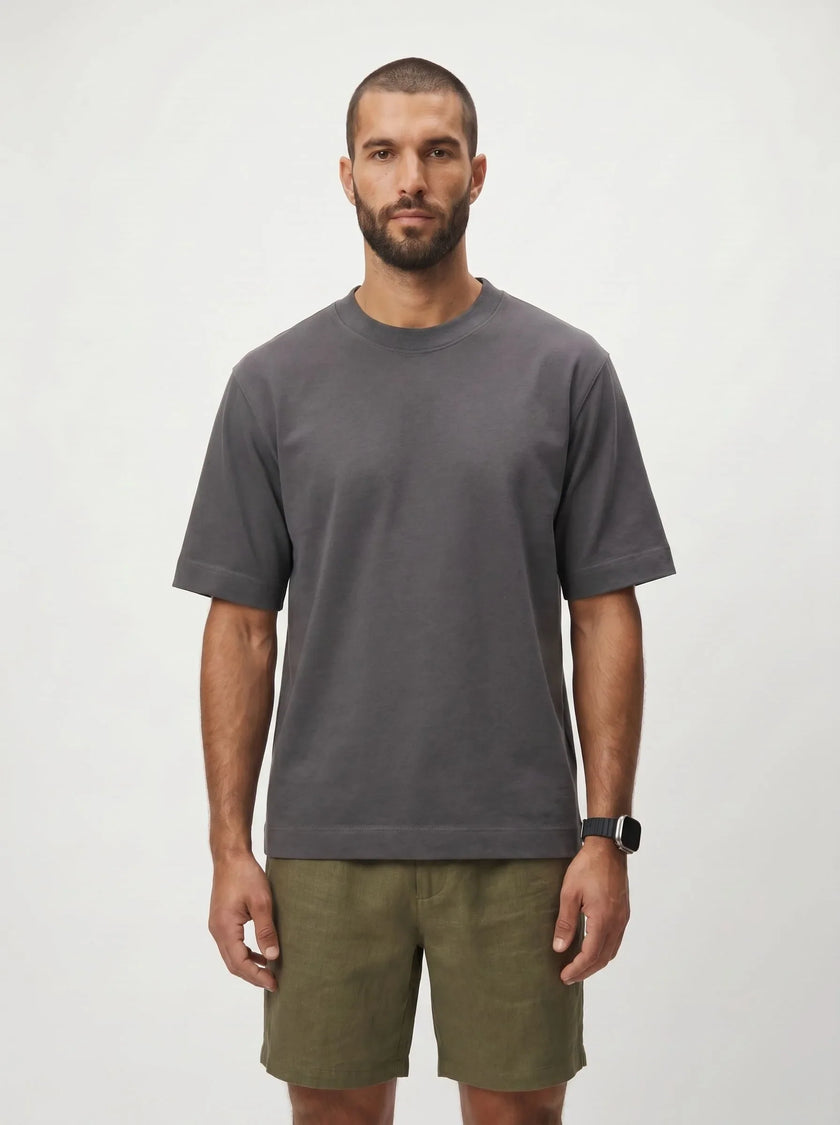 100% Organic Cotton Heavyweight Crew Tee — 6-Pack