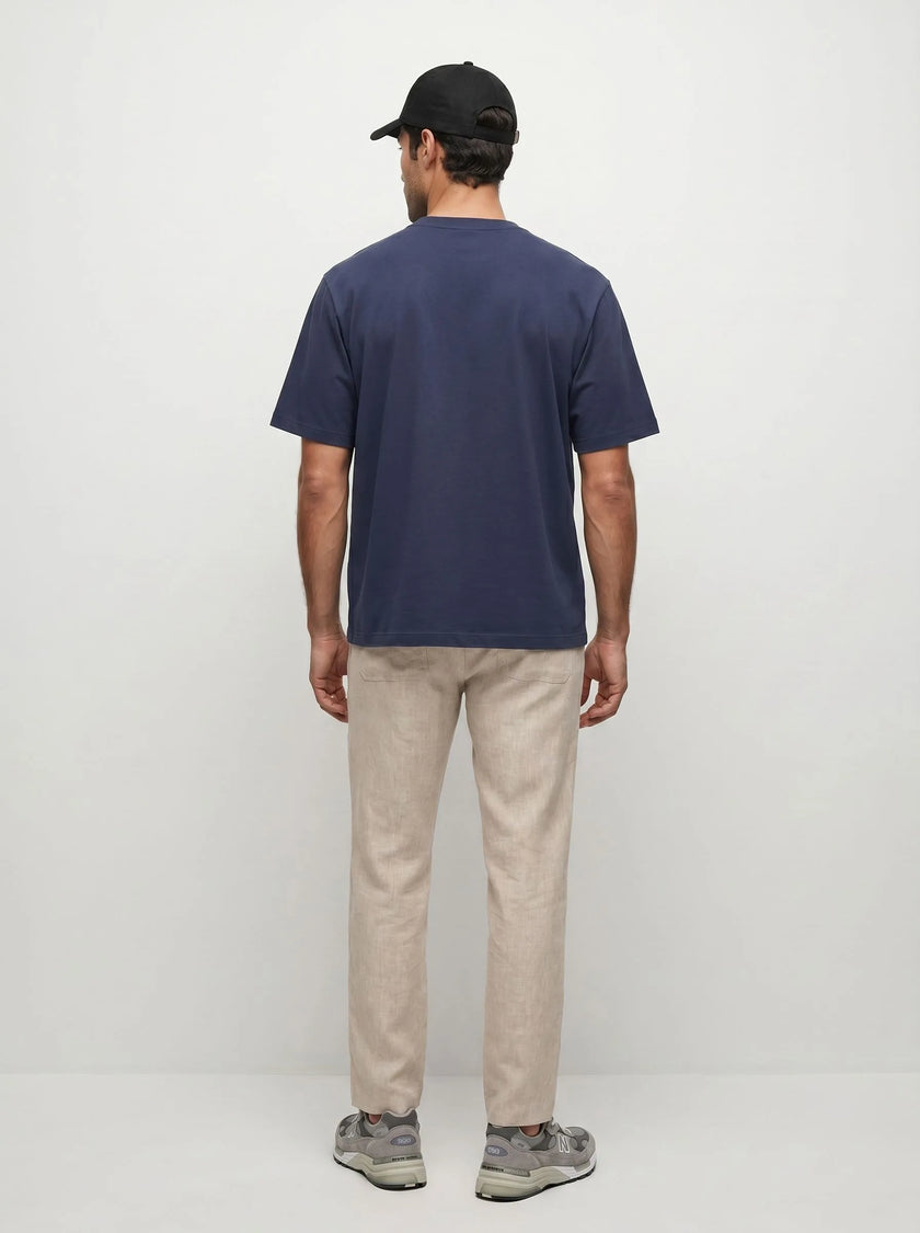 BVM TP TEE 002 NVY 06 half body back