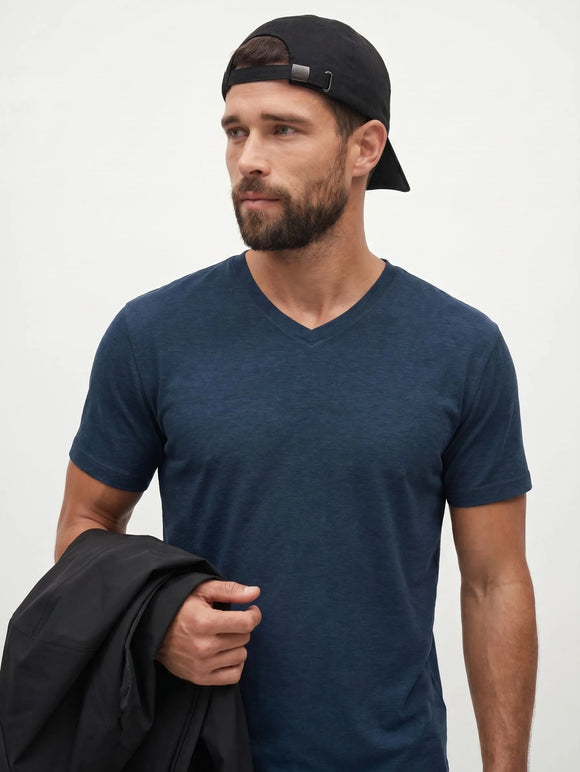 BVM TP TEE 006 NVY 03 half body front