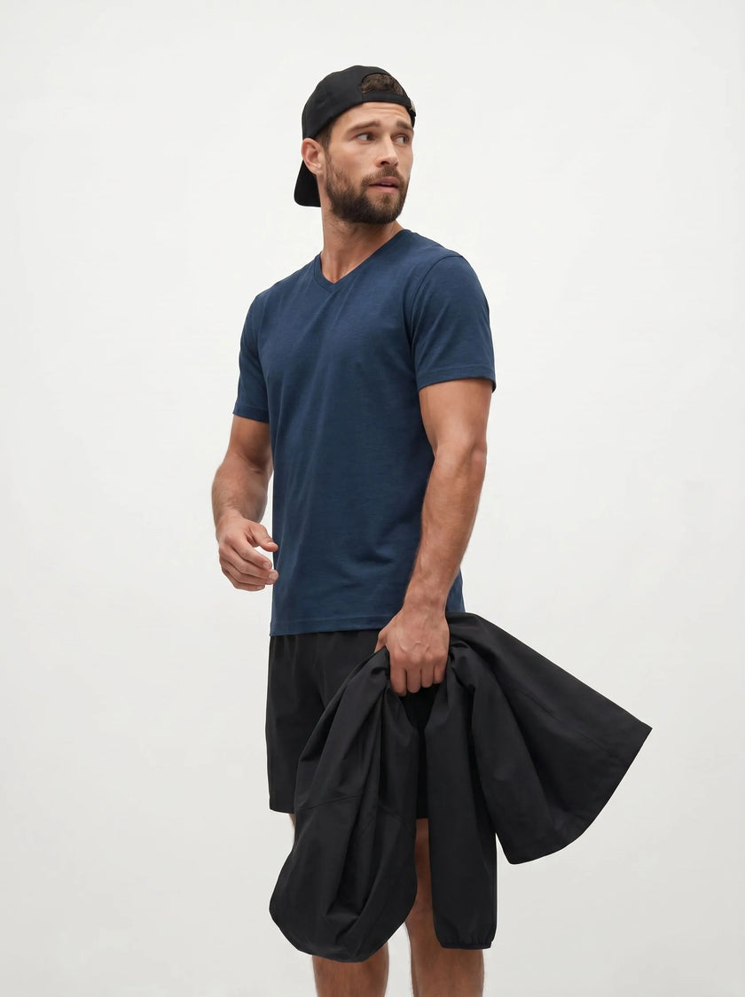 BVM TP TEE 006 NVY 05 half body side