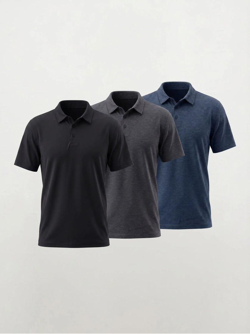 FlowBlend™ Performance Polo — 3er-Pack