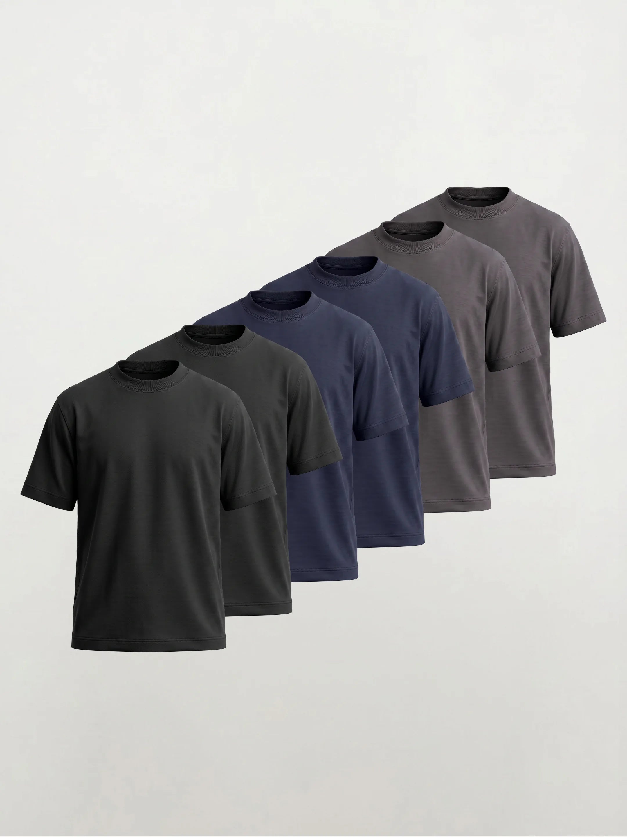100% Organic Cotton Heavyweight Crew Tee — 6-Pack